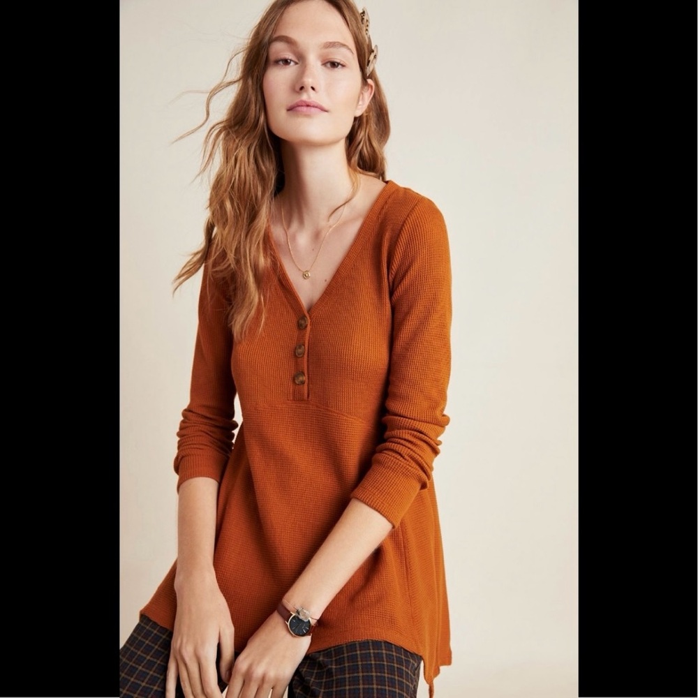 Maeve Anthropologie Eliza Henley Babydoll Tunic